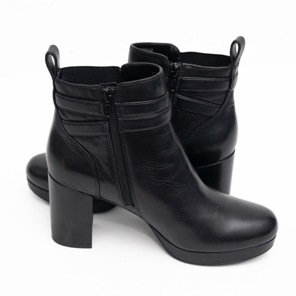 Vionic Black Leather Nalla Boots Size 7 - Picture 9 of 10